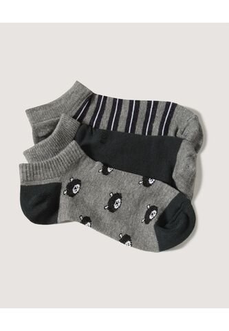 Medias Infantil Niño Invisible Algodon Color Negro Marca Ostu #80980080 Ostu