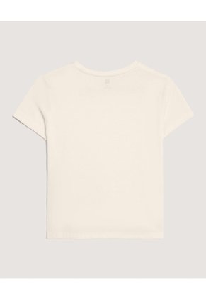 Camiseta Screen Manga Corta Para Niña Infantil Niña Amarillo Ostu