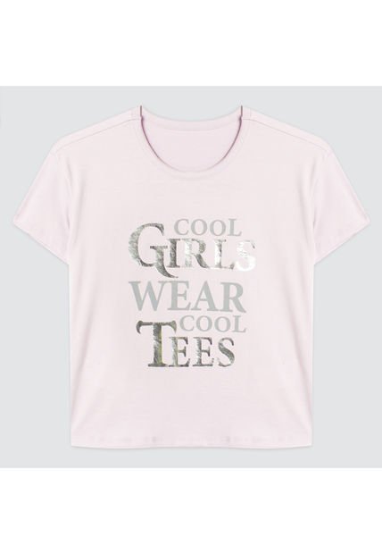 Camiseta Para Niña Manga Corta Color Morado Marca Ostu #90090130