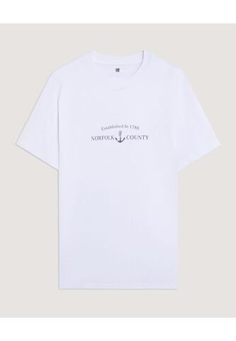 Camiseta  Para Hombre Manga Corta Cuello Redondo Color Blanco Marca Ostu #60091897 Ostu