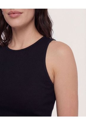 Top  Para Mujer Cuello Redondo Color Negro Marca Ostu #40228213