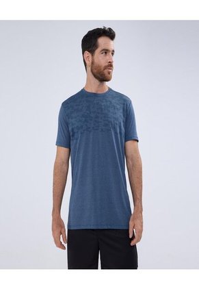 Camiseta Para Hombre Manga Corta Color Azul  Marca Ostu #60091369