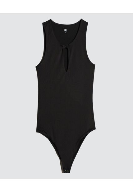 Body Para Mujer Manga Sisa Color Negro Marca Ostu #40200115