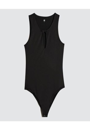 Body Para Mujer Manga Sisa Color Negro Marca Ostu #40200115