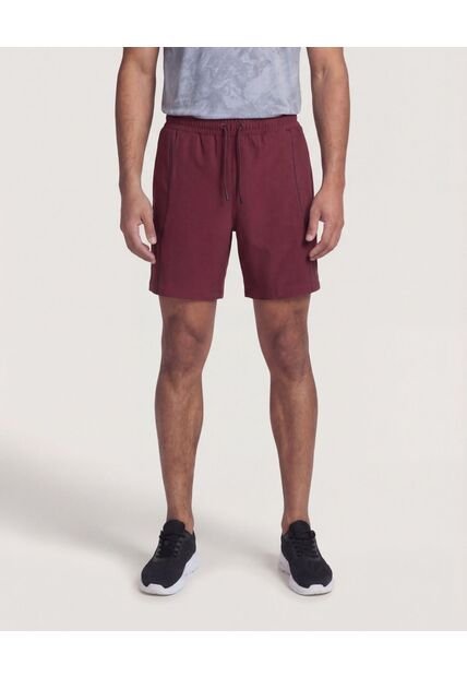 Bermuda  Para Hombre Deportiva Medio Color Rojo Marca Ostu #60100509