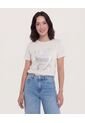 Camiseta  Para Mujer Manga Corta Cuello Redondo Color Blanco Marca Ostu #40092829 de Ostu