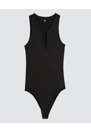 Body Para Mujer Manga Sisa Color Negro Marca Ostu #40200115