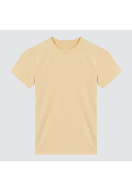 Camiseta Para Niña Manga Corta Color Amarillo  Marca Ostu #90090118