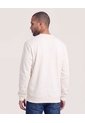 Buzo Cuello Redondo Estampado  Para Hombre Marfil Ostu de Ostu