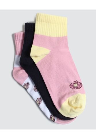 Medias Infantil Niña Tobillera Color Negro Marca Ostu #90980105 Ostu