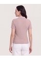 Polo Textura Classic Fit  Para Mujer Café Ostu de Ostu