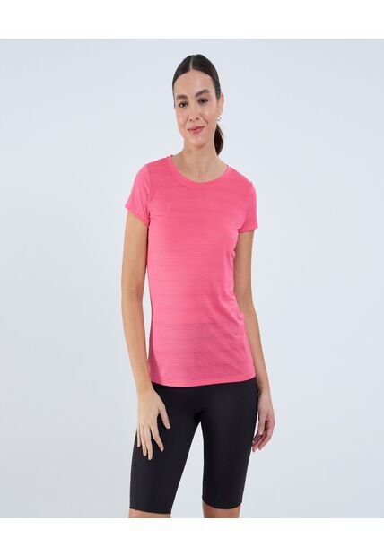 Camiseta Para Mujer Manga Corta Cuello Redondo Color Rosado Marca Ostu #40092388