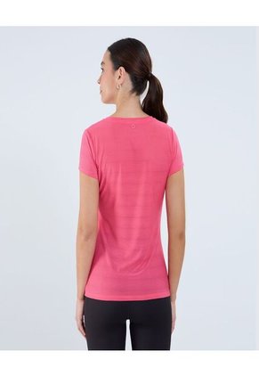 Camiseta Para Mujer Manga Corta Cuello Redondo Color Rosado Marca Ostu #40092388