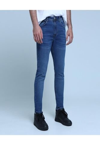 Jean Para Hombre Skinny Color Azul  Marca Ostu #60160302 Ostu