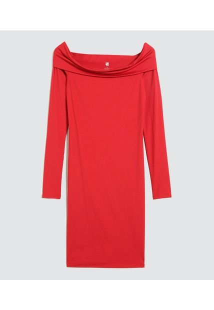 Vestido Para Mujer Manga Larga Color Rojo Marca Ostu #40170276