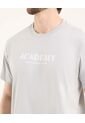 Camiseta Para Hombre Manga Corta Cuello Redondo Color Gris Marca Ostu #60091843 de Ostu