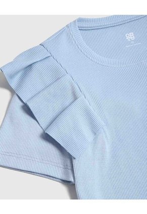 Camiseta Para Niña Manga Corta Color Azul  Marca Ostu #90090217