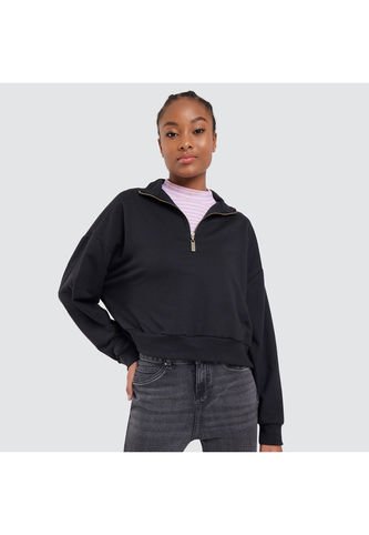 Buzo Para Mujer Cuello Alto O Cuello Tortuga Color Negro Marca Ostu #40060232 Ostu