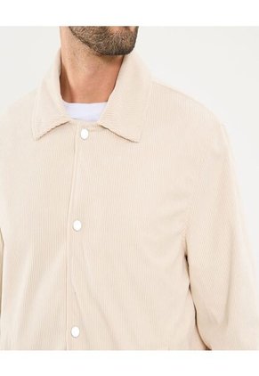 Chaqueta Para Hombre Trucker Color Crema Marca Ostu #60080164