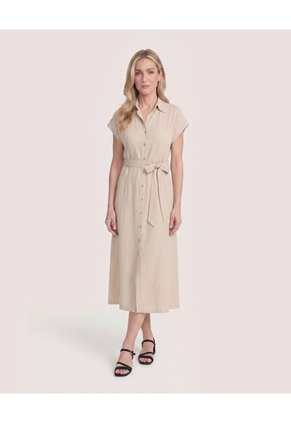 Vestido Camisero Unciolor Para Mujer Piel Ostu