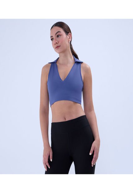 Top Para Mujer Top Color Azul  Marca Ostu #40220394