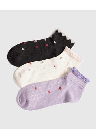 Medias Para Mujer Tobillera Color Negro Marca Ostu #40980232 Ostu