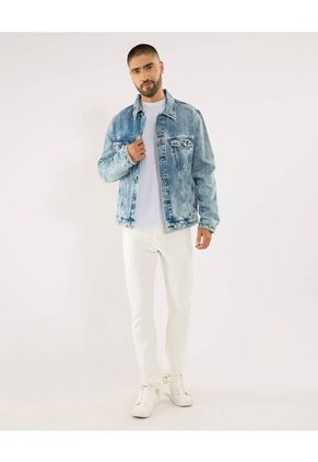 Jean Para Hombre Slim Color Crudo Marca Ostu #60160430