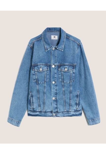 Chaqueta  Para Hombre Trucker Color Azul Marca Ostu #60089545