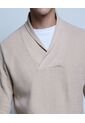 Saco Para Hombre Shawl Neck Color Beige Marca Ostu #60330036 de Ostu