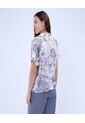 Camisa Para Mujer Manga Corta Color Gris  Marca Ostu #40010274 de Ostu