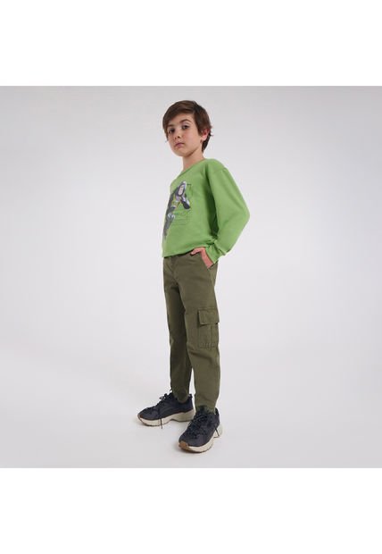 Pantalon Para Niño  Color Verde  Marca Ostu #80070041