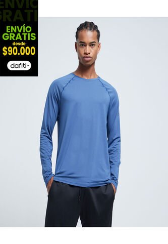 Camiseta Para Hombre Manga Larga Color Azul  Marca Ostu #60091295 Ostu