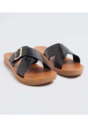 Sandalias Para Mujer  Color Negro Marca Ostu #40690012