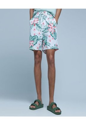 Ropa De Playa Para Hombre Pantaloneta De Baño Corta Color Verde Marca Ostu #60270029