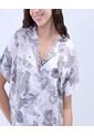 Camisa Para Mujer Manga Corta Color Gris  Marca Ostu #40010274 de Ostu