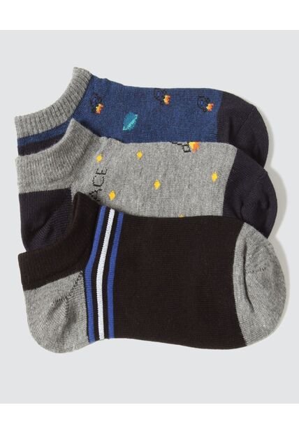 Medias Infantil Niño Invisible Algodon Color Negro Marca Ostu #80980076