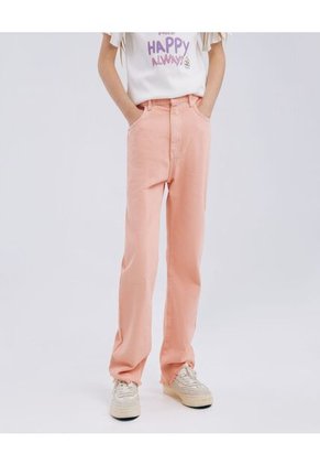 Jean Para Niña Wide-Leg Color Rosado Marca Ostu #90160055