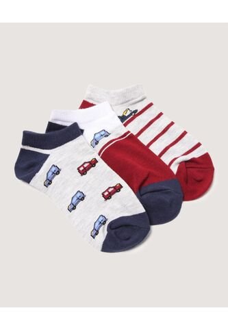 Medias Infantil Niño Invisible Color Rojo Marca Ostu #80980164 Ostu