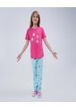 Pijama Para Niña M/C P/L Color Fucsia Marca Ostu #90040063 de Ostu