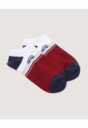 Medias Infantil Niño Invisible Color Rojo Marca Ostu #80980164