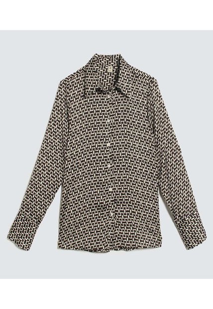Camisa Para Mujer Manga Larga Color Negro Marca Ostu #40010262