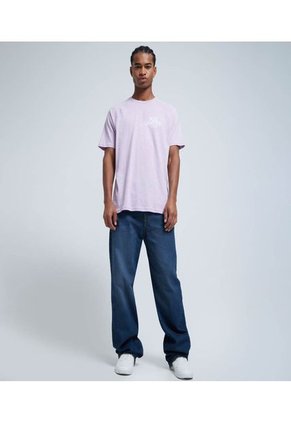 Camiseta Para Hombre Ostu Color Lila Material 100% Algodón