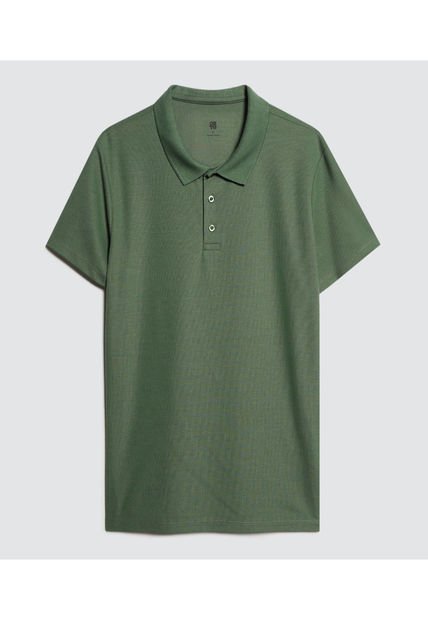 Polo Para Hombre Cuello Tejido Sin Bolsillo Color Verde  Marca Ostu #60110672