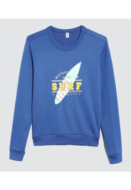 Buzo Para Niño Cuello Redondo Color Azul  Marca Ostu #80060126