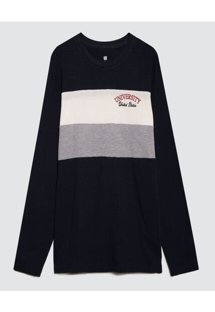 Camiseta Para Hombre Manga Larga Color Azul  Marca Ostu #60091399