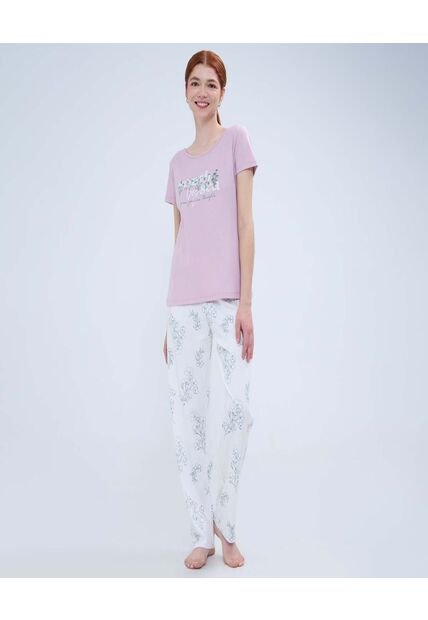 Pijama Para Mujer M/C P/L Color Verde Claro Marca Ostu #40040407