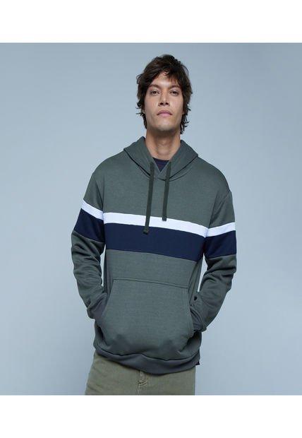 Buzo Para Hombre Hoodie Color Verde  Marca Ostu #60060365