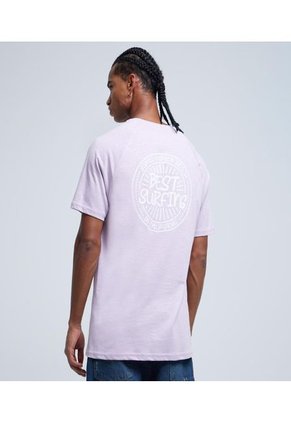 Camiseta Para Hombre Ostu Color Lila Material 100% Algodón