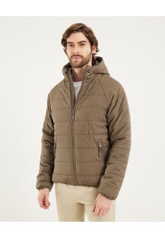 Chaqueta Para Hombre Acolchada Color Verde Marca Ostu #60080168 Ostu