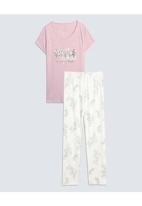 Pijama Para Mujer M/C P/L Color Verde Claro Marca Ostu #40040407